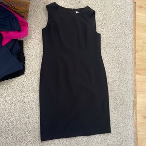 COPY - Kasper sleeves black dress.  Size 14
